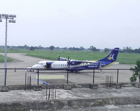 Buddha Air aircraft suffers bird hit at Nepalgunj Airport
